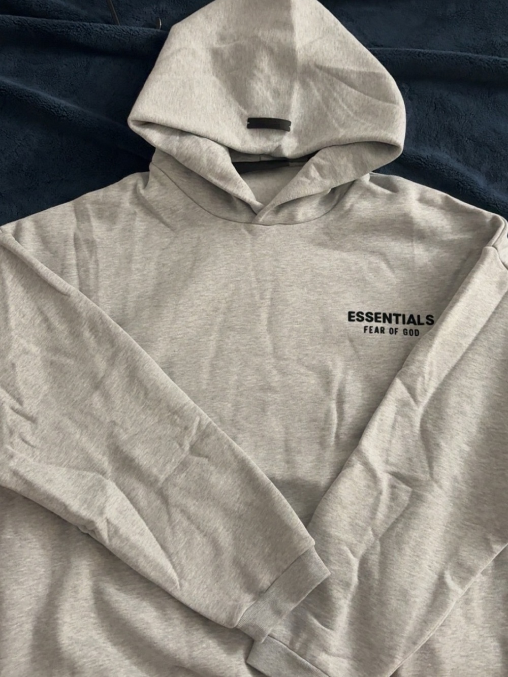 Essentials Fear of God Men's Light Gray Hoodie SIZE MED